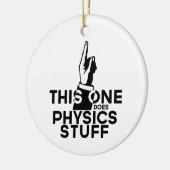 物理おもしろい-ヴィンテージこれは物理を行う セラミックオーナメント (左)