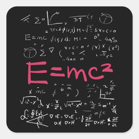 物理および数式EMC2 スクエアシール (正面)