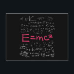 物理および数式EMC2 ポストカード<br><div class="desc">物理カッコいいデザイン。すべての物理学者、物理学の学生、物理学の先生と物理学の愛好家のために必要。物理素晴らしおたくと物理ギークのギフトアイディア。</div>