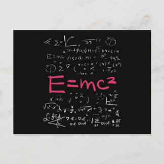 物理および数式EMC2 ポストカード