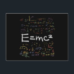 物理および数式EMC2 ポストカード<br><div class="desc">物理カッコいいデザイン。すべての物理学者、物理学の学生、物理学の先生と物理学の愛好家のために必要。物理素晴らしおたくと物理ギークのギフトアイディア。</div>