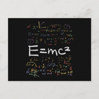 物理および数式EMC2 ポストカード