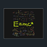 物理および数式EMC2 ポストカード<br><div class="desc">物理カッコいいデザイン。すべての物理学者、物理学の学生、物理学の先生と物理学の愛好家のために必要。物理素晴らしおたくと物理ギークのギフトアイディア。</div>