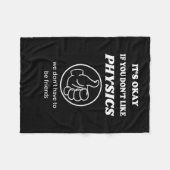 物理がもし苦手で大丈夫 フリースブランケット (正面(横))