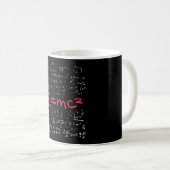 物理と数学の公式 EMC2 コーヒーマグカップ (正面右)