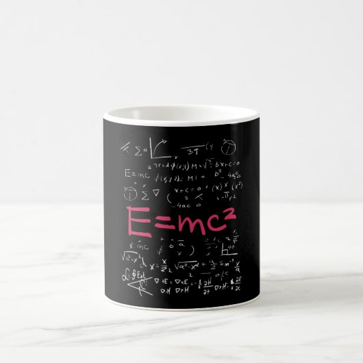 物理と数学の公式 EMC2 コーヒーマグカップ (中央)