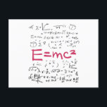 物理と数学の公式EMC2 ポストカード<br><div class="desc">物カッコいい理デザイン物理学者、物理学生、物理先生、物理愛好者全員に欠かせない。物素晴らし理アイディアと物理おたくのギフトギーク。</div>