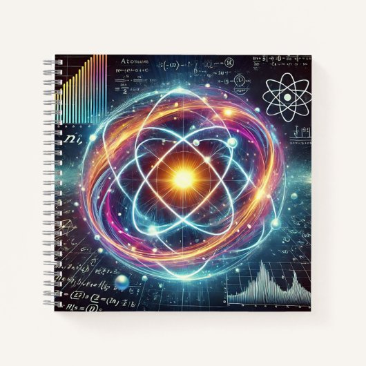 物理と数学の融合デザイン ノートブック (正面)