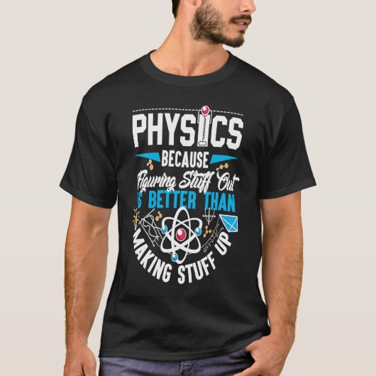 物理の解析による物 Tシャツ (正面)