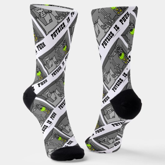 物理はプン(おもしろい)シュレディナーの猫考えだ ソックス (傾斜あり)