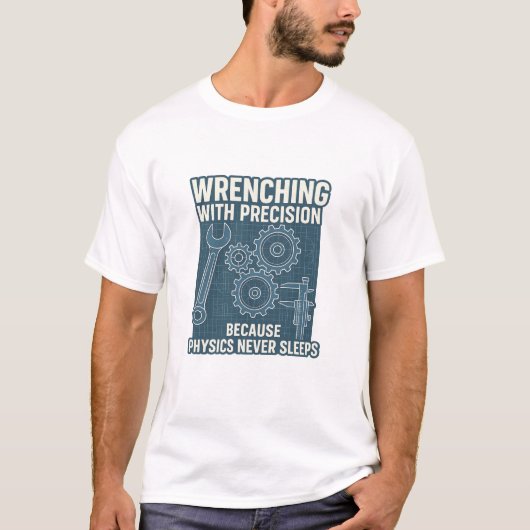 物理は決して音を立てないので、精密に絡み合う Tシャツ (正面)