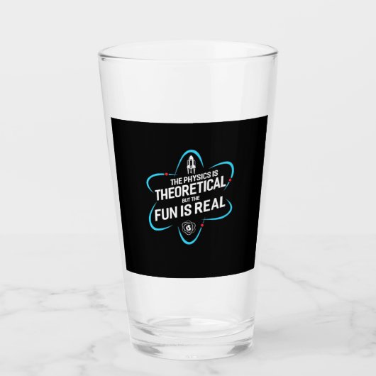 物理は理論上だがおもしろいは タンブラーグラス (正面)