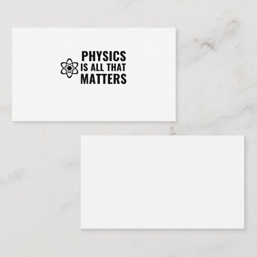 物理は重要な問題だ 名刺 (正面/裏面)