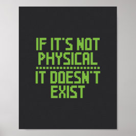 物理もし的ではなく、存在しない。 ポスター