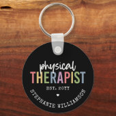 物理カスタムセラピストPT卒業 キーホルダー (正面)