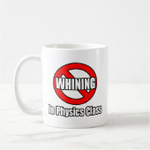 物理クラスで泣き言は言わない コーヒーマグカップ (左)