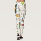 物理コンセプト、手書きヴィンテージスタイル。 レギンス (裏面)