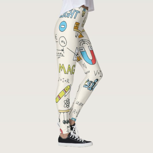 物理コンセプト、手書きヴィンテージスタイル。 レギンス (右)