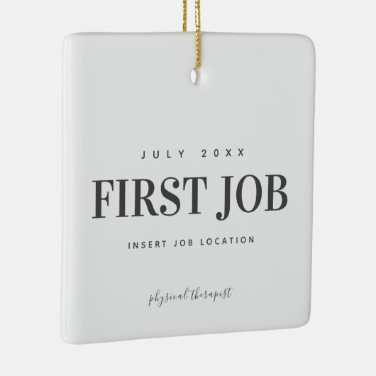 物理ジョブとしての最初のセラピストDPT ♥ セラミックオーナメント (右)