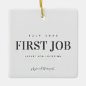 物理ジョブとしての最初のセラピストDPT ♥ セラミックオーナメント (正面)