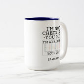 物理セラピストがGagをチェックアウトしない ツートーンマグカップ (正面右)