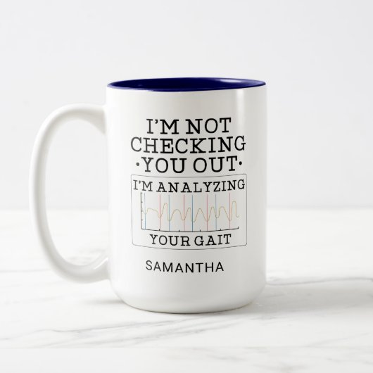 物理セラピストがGagをチェックアウトしない ツートーンマグカップ (左)