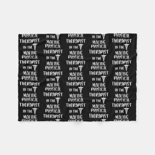 物理セラピストを作るフィジカルセラピー フリースブランケット (正面(横))