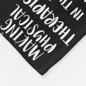 物理セラピストを作るフィジカルセラピー フリースブランケット (角)