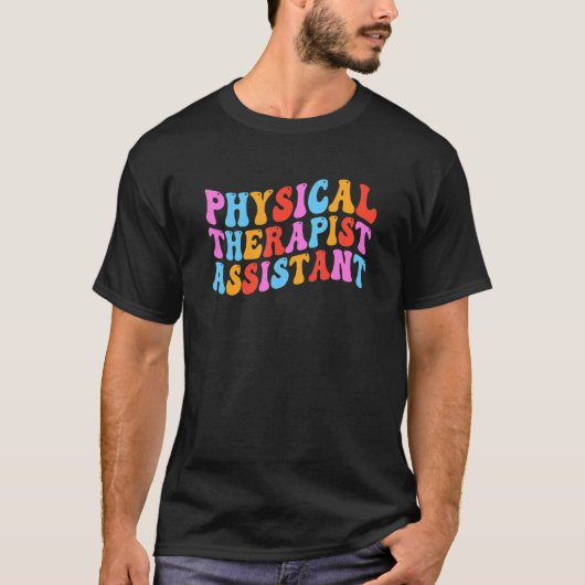 物理セラピストアシスタントGroovy PTA Tシャツ (正面)