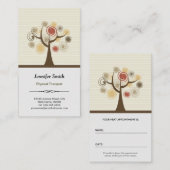 物理セラピストアポイントメント – ナチュラエレガントル 予約カード (正面/裏面)