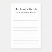 物理セラピストカスタマイズDPTシンプルクラシック ポストイット (正面)