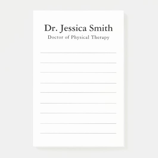 物理セラピストカスタマイズDPTシンプルクラシック ポストイット (正面)