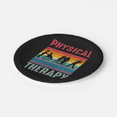 物理セラピストギフトレトロフィジカルセラピー ペーパープレート (アングル)