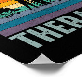 物理セラピストギフトレトロフィジカルセラピー ポスター (角)