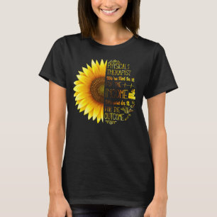 物理セラピストセラピーアシスタントひまわり Tシャツ