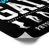 物理セラピストセラピーアシスタントヴィンテージ ポスター (角)