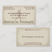 物理セラピストセラピー名刺 名刺 (正面/裏面)