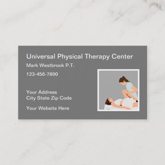 物理セラピストセラピー診療所 名刺 (正面)