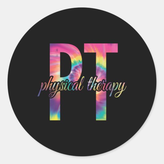 物理セラピストタイダイPtフィジカルセラピー ラウンドシール (正面)