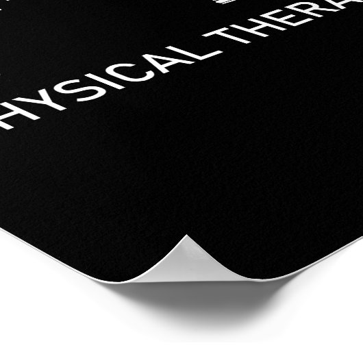物理セラピストフィジカルセラピーギフトPT月 ポスター (角)