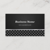 物理セラピストプロフェッショナル白黒 名刺 (裏面)