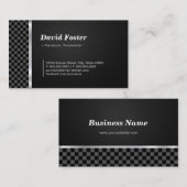 物理セラピストプロフェッショナル白黒 名刺 (正面/裏面)