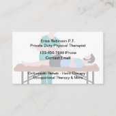 物理セラピストメディカルリハブビジネスカード 名刺 (正面)