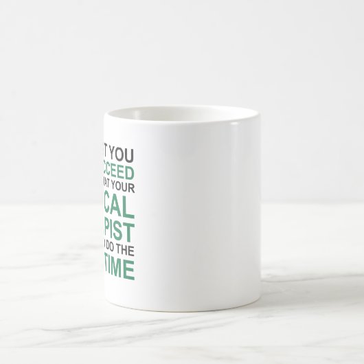 物理セラピストユーモアのあるマグ コーヒーマグカップ (中央)