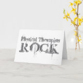 物理セラピストロック カード (黄色い花)