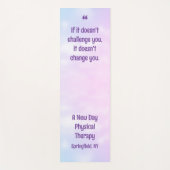 物理セラピスト事業感動的引用文 ヨガマット (正面)