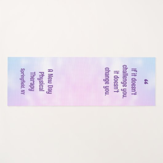 物理セラピスト事業感動的引用文 ヨガマット (正面(横))