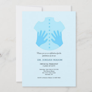 物理セラピスト卒業招待状 招待状