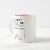 物理セラピスト同僚誕生日Gag ツートーンマグカップ (正面左)