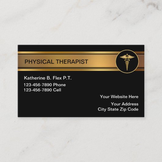 物理セラピスト名刺 名刺 (正面)